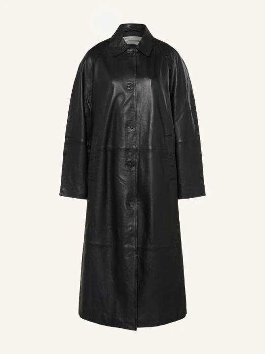 Zdjęcie produktu Allsaints Skórzany Płaszcz Orville schwarz CZARNY