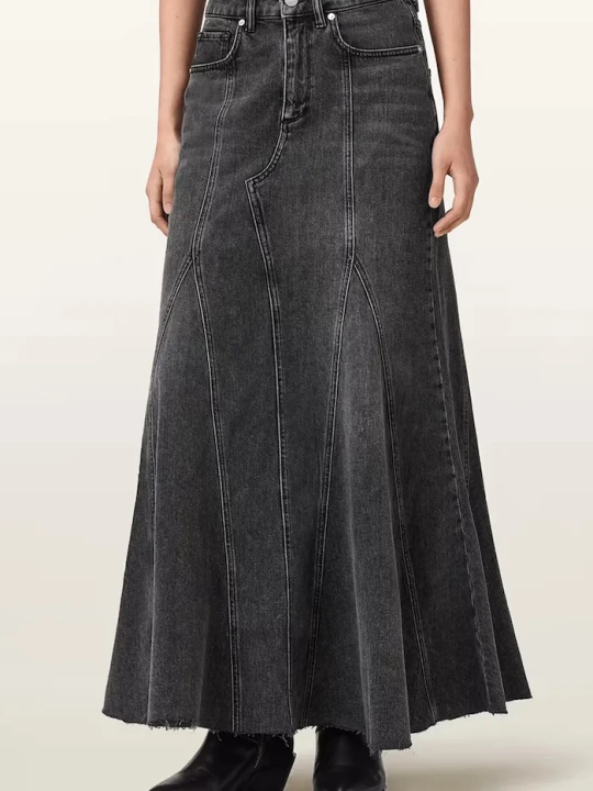 Zdjęcie produktu AllSaints spódnica jeansowa ALMA czarny