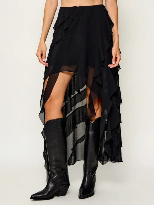Zdjęcie produktu AllSaints Spódnica Melody Frill czarny