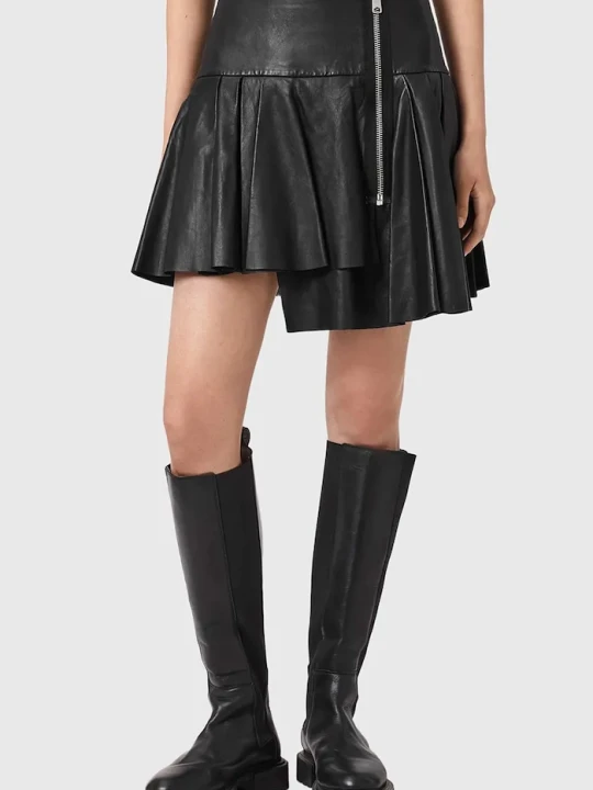 Zdjęcie produktu AllSaints spódnica skórzana IRINA czarny