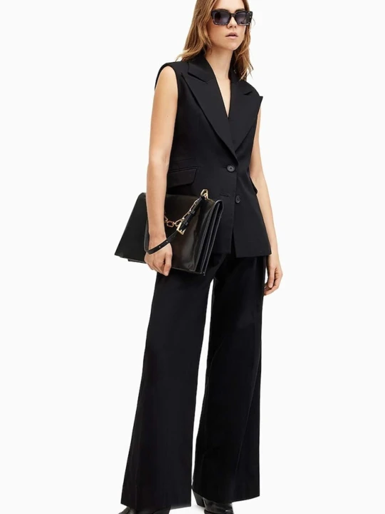 Zdjęcie produktu AllSaints spodnie bawełniane HALLY TROUSER czarny