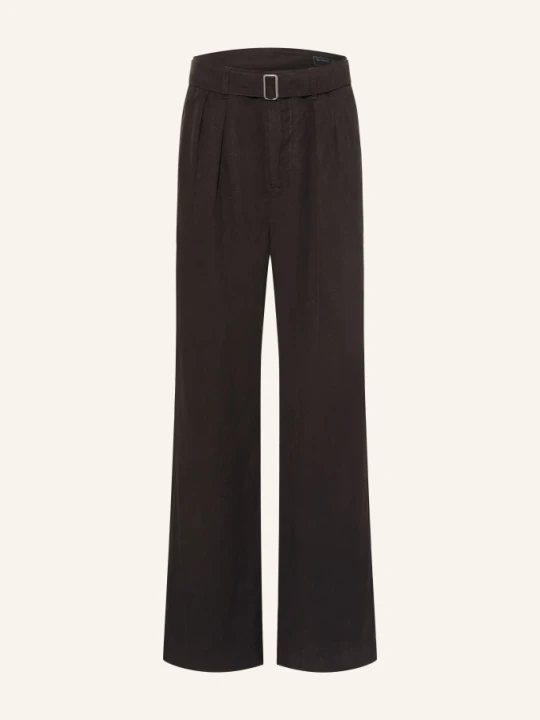 Zdjęcie produktu Allsaints Spodnie Marko O Regularnym Kroju Z Lnu schwarz CZARNY