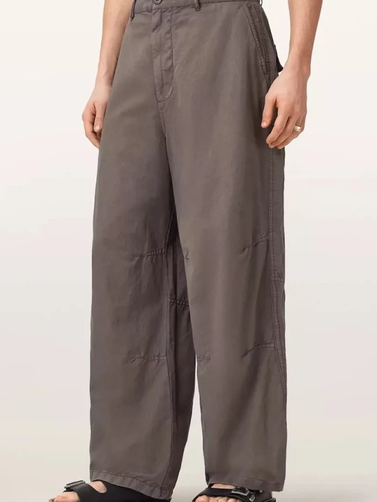 Zdjęcie produktu AllSaints spodnie męskie z lnem ECHO szary