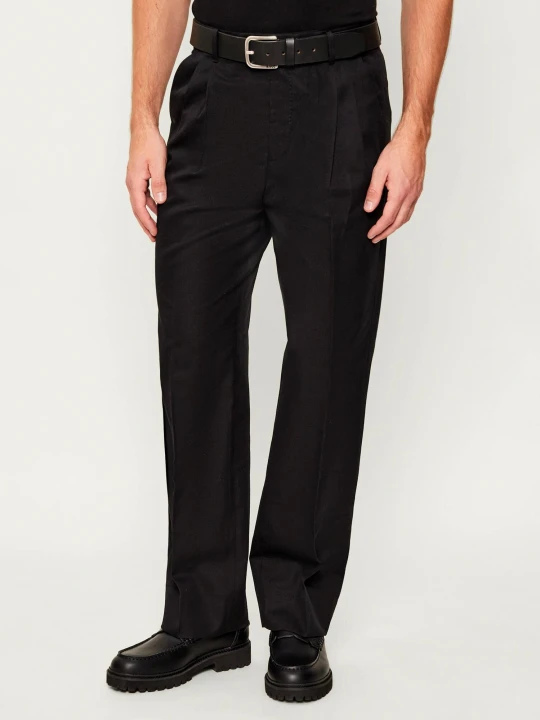 Zdjęcie produktu AllSaints Spodnie TALLIS | Straight fit | z dodatkiem wełny czarny