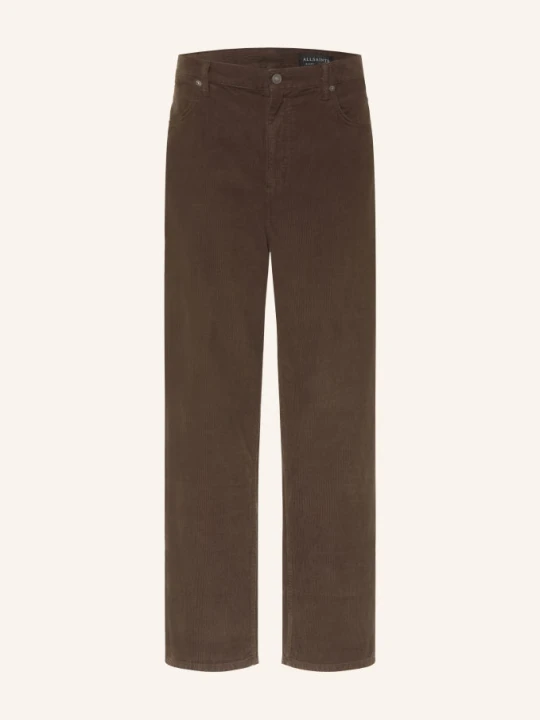 Zdjęcie produktu Allsaints Spodnie Z Sztruksu Rivet O Kroju Regular Fit braun BRĄZOWY
