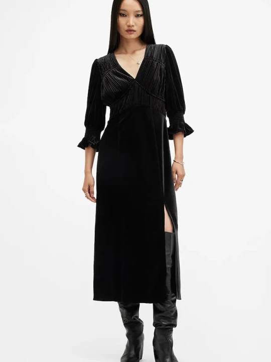 Zdjęcie produktu AllSaints sukienka ANI VELVET czarny