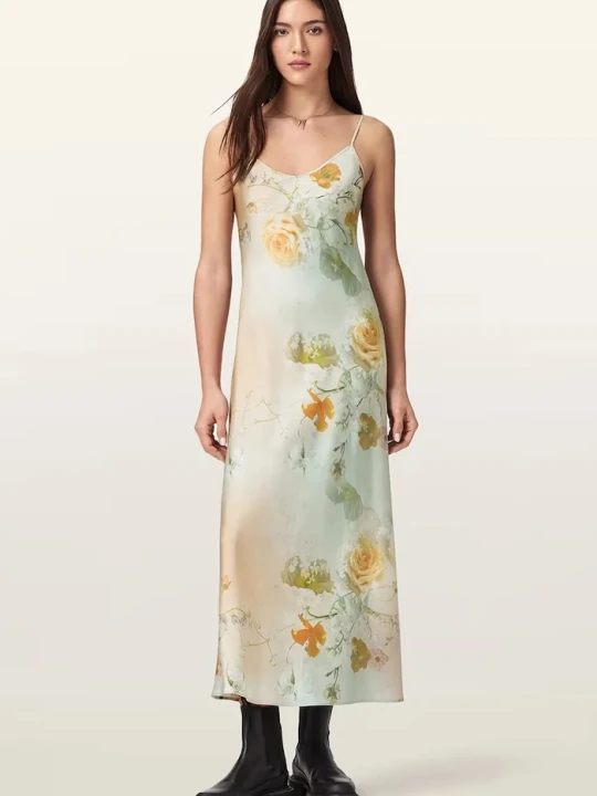 Zdjęcie produktu AllSaints sukienka bieliźniana BRYONY zielony