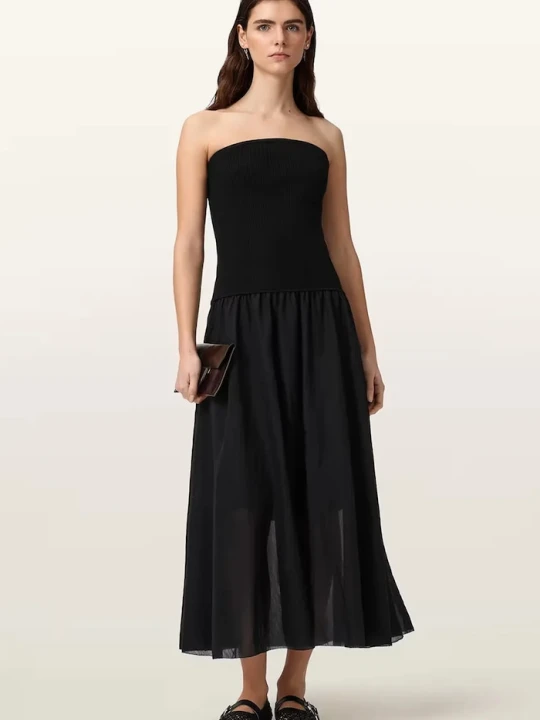 Zdjęcie produktu AllSaints sukienka bodycon z wiskozą TEGAN czarny
