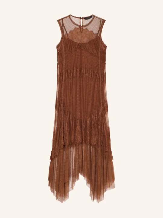 Zdjęcie produktu Allsaints Sukienka Clara Z Koronką braun BRĄZOWY