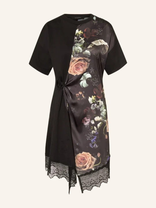 Zdjęcie produktu Allsaints Sukienka Lana Lace Z Mieszanki Materiałów Z Koronką schwarz czarny