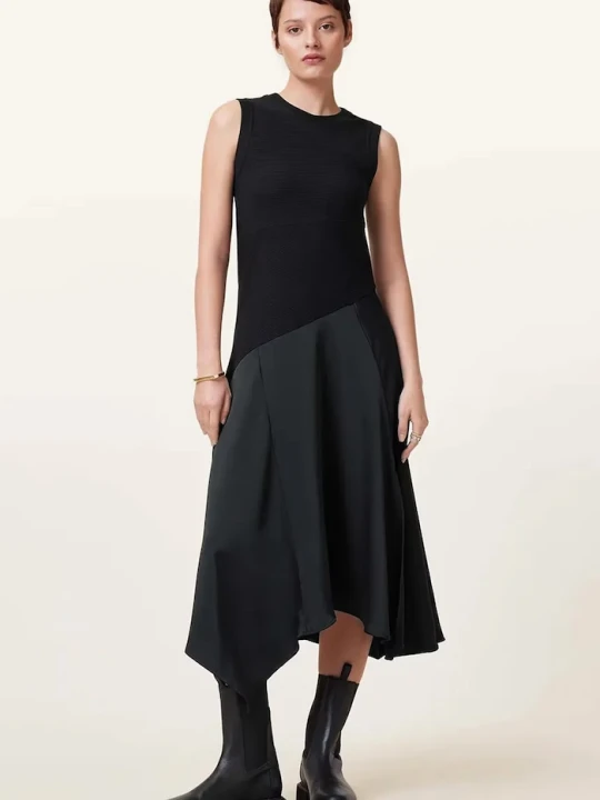 Zdjęcie produktu AllSaints sukienka rozkloszowana czarny