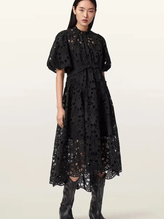 Zdjęcie produktu AllSaints sukienka rozkloszowana ODETTE czarny