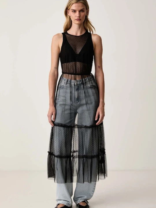 Zdjęcie produktu AllSaints sukienka rozkloszowana TERRA czarny