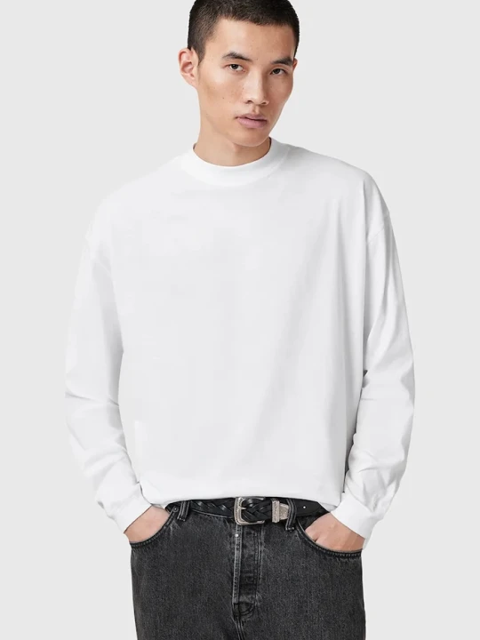 Zdjęcie produktu AllSaints sweter bawełniany FINN biały
