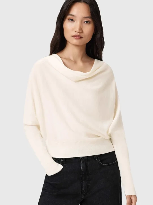 Zdjęcie produktu AllSaints sweter damski wełniany RIDLEY beżowy