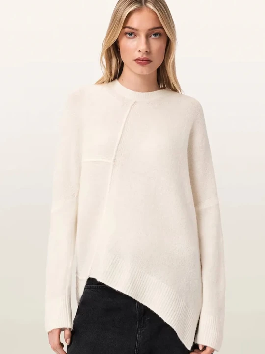 Zdjęcie produktu AllSaints sweter damski z wełną beżowy