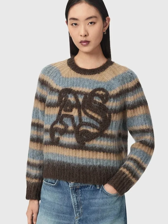 Zdjęcie produktu AllSaints sweter damski z wełną REGA AS
