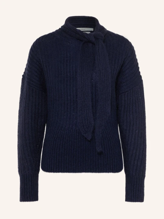 Zdjęcie produktu Allsaints Sweter Etty Z Moheru Z Kokardką blau GRANATOWY