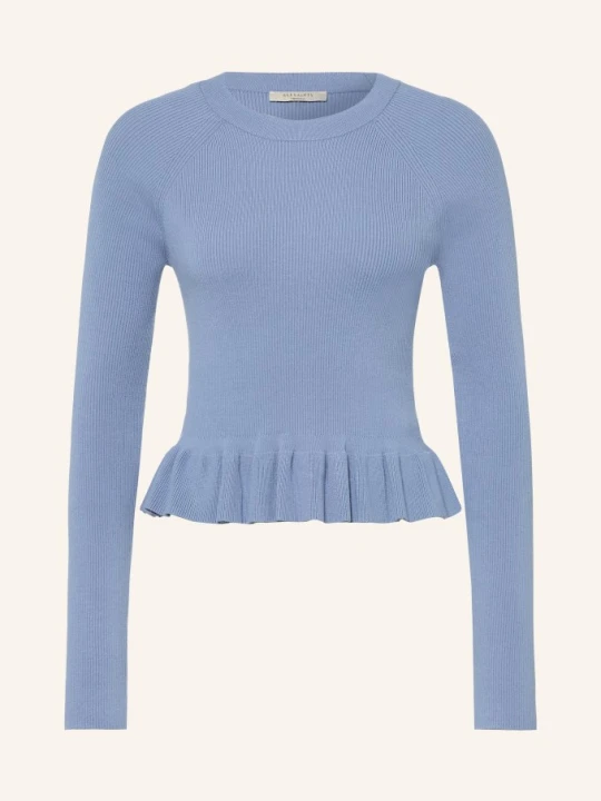 Zdjęcie produktu Allsaints Sweter Jas Z Falbankami blau NIEBIESKI