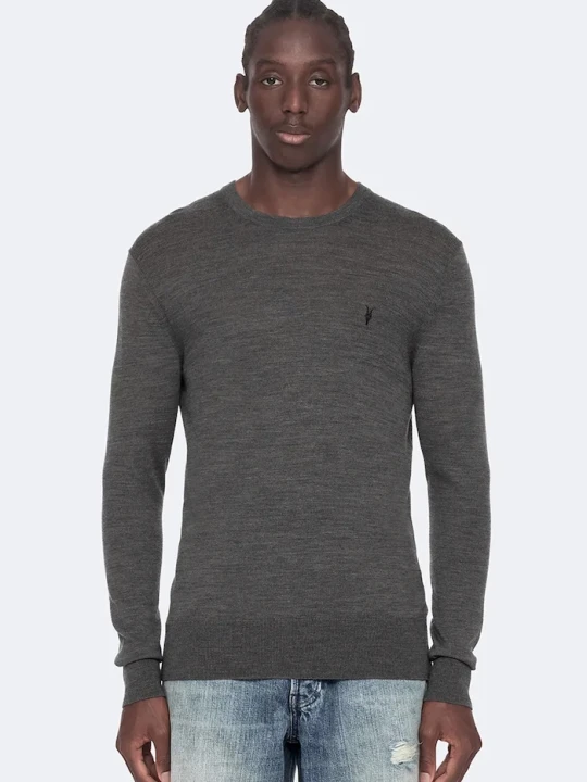 Zdjęcie produktu AllSaints sweter męski z wełny merino szary