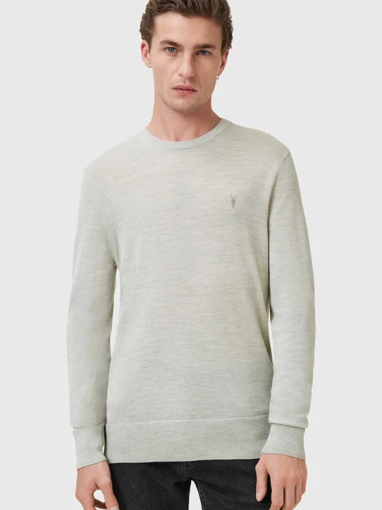 Zdjęcie produktu AllSaints sweter męski z wełny merino zielony