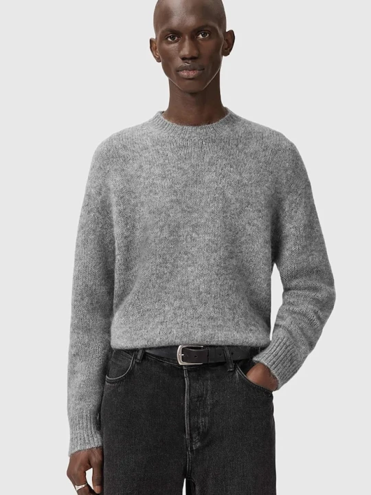 Zdjęcie produktu AllSaints sweter z dodatkiem moheru COBY szary