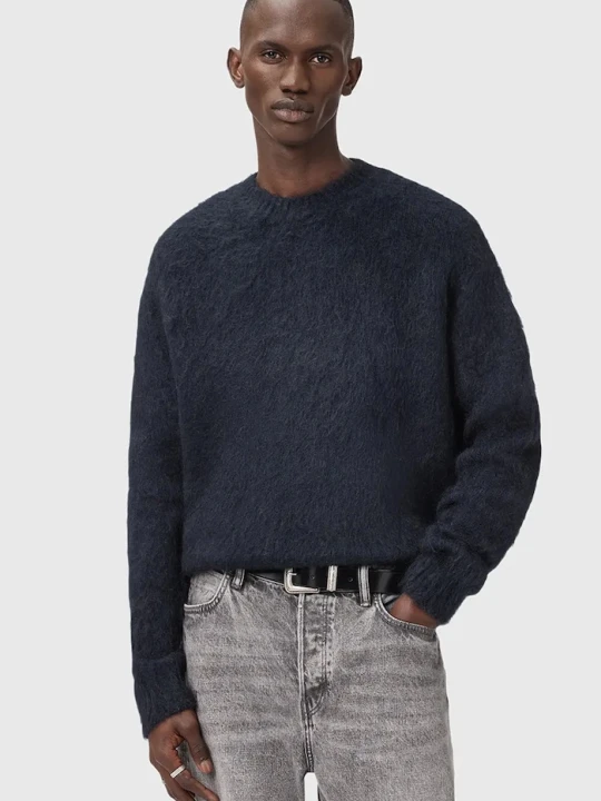 Zdjęcie produktu AllSaints sweter z dodatkiem moheru COBY czarny