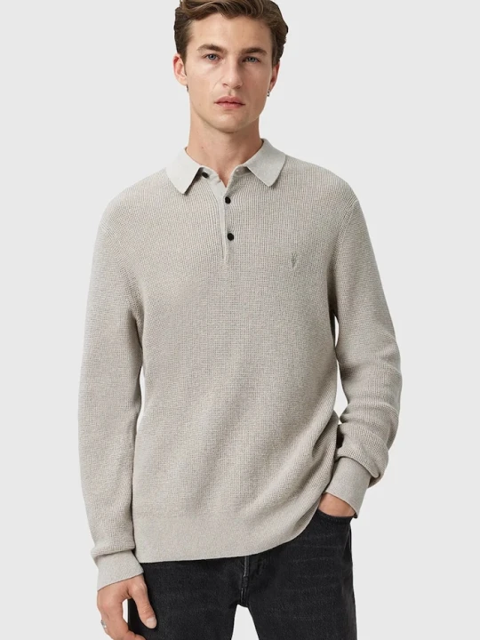 Zdjęcie produktu AllSaints sweter z dodatkiem wełny ASPEN szary