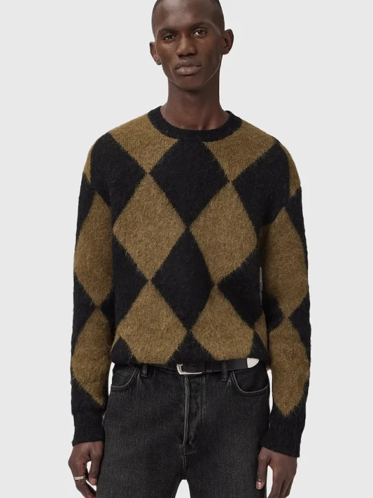 Zdjęcie produktu AllSaints sweter z dodatkiem wełny BOWER czarny