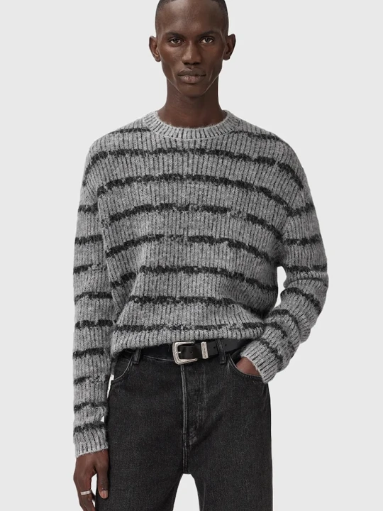 Zdjęcie produktu AllSaints sweter z dodatkiem wełny DISSOLVED szary