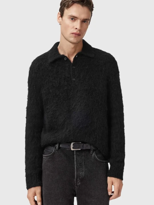 Zdjęcie produktu AllSaints sweter z dodatkiem wełny SONNY czarny