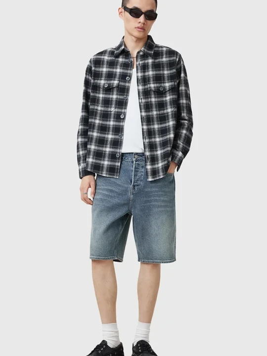 Zdjęcie produktu AllSaints szorty jeansowe SWITCH niebieski