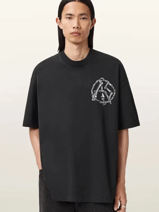 Zdjęcie produktu AllSaints t-shirt bawełniany ANATOMICA czarny
