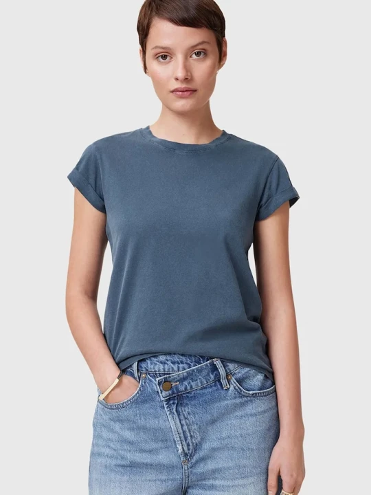 Zdjęcie produktu AllSaints t-shirt bawełniany ANNA niebieski
