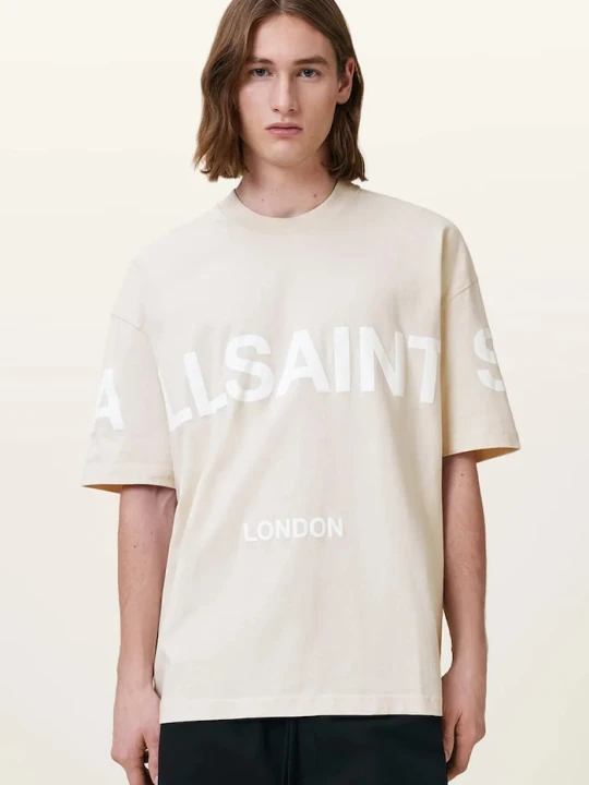 Zdjęcie produktu AllSaints t-shirt bawełniany BIGGY beżowy
