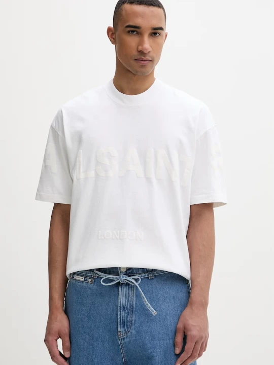 Zdjęcie produktu AllSaints T-shirt męski bawełniany BIGGY SS CREW beżowy
