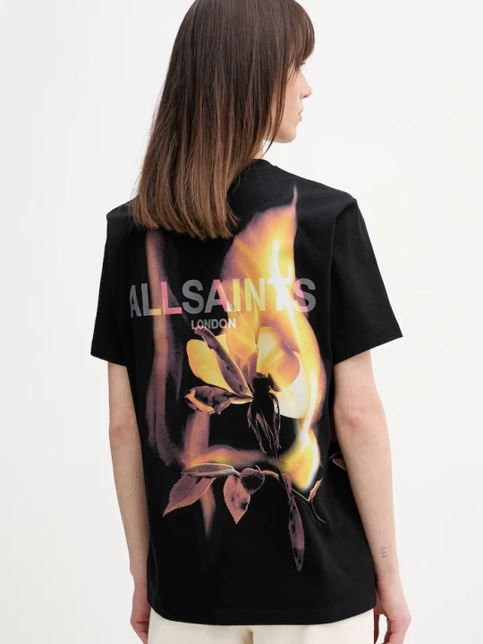 Zdjęcie produktu AllSaints t-shirt bawełniany BLAZE czarny