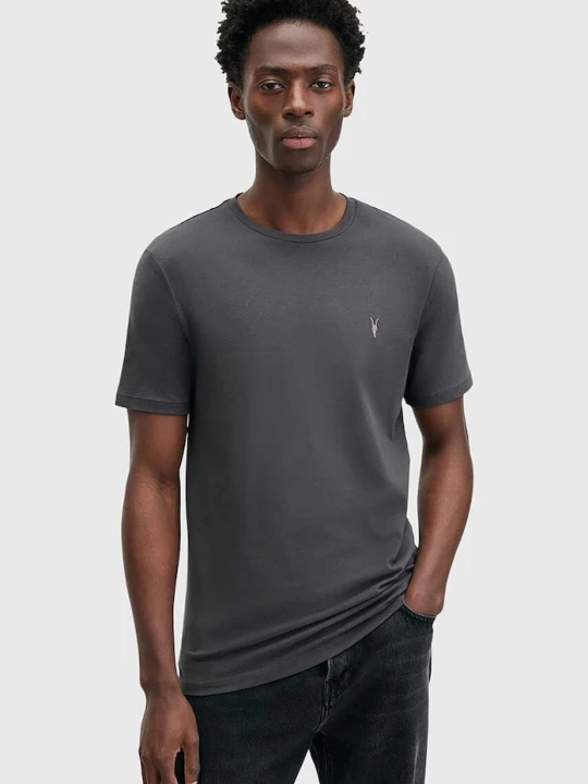 Zdjęcie produktu AllSaints T-shirt basic męski bawełniany szary