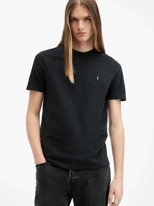 Zdjęcie produktu AllSaints T-shirt basic męski bawełniany czarny