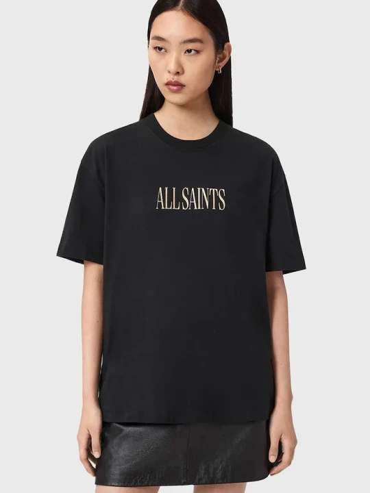 Zdjęcie produktu AllSaints t-shirt bawełniany CORA czarny