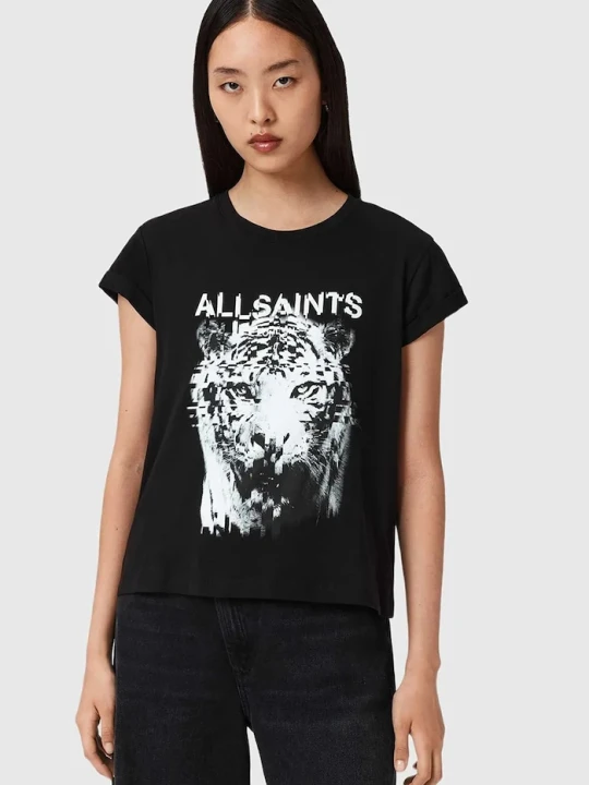 Zdjęcie produktu AllSaints t-shirt bawełniany czarny