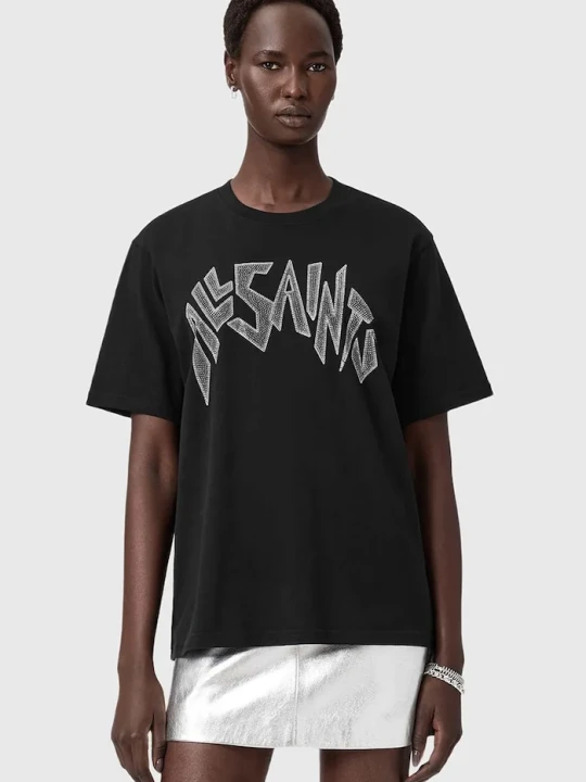 Zdjęcie produktu AllSaints t-shirt bawełniany czarny