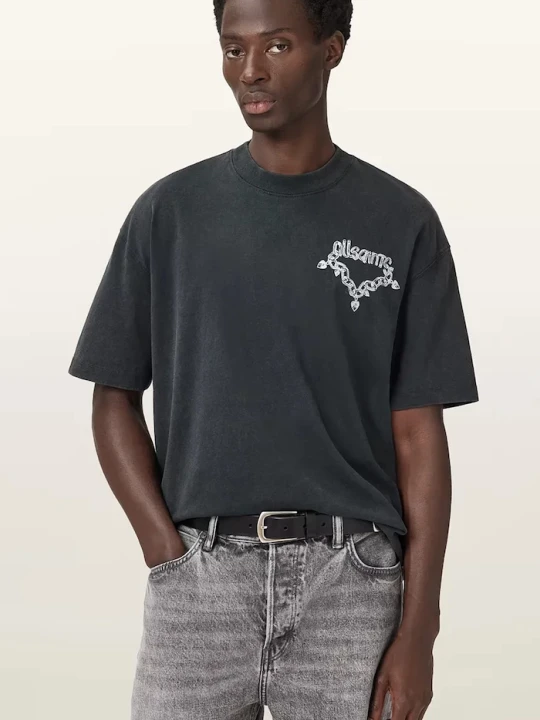 Zdjęcie produktu AllSaints t-shirt bawełniany DRIP czarny