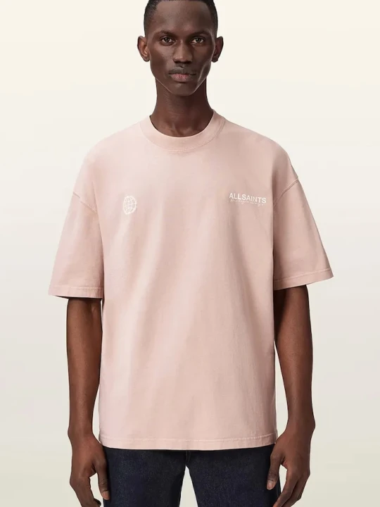 Zdjęcie produktu AllSaints t-shirt bawełniany EMBLEM różowy