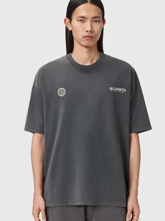 Zdjęcie produktu AllSaints t-shirt bawełniany EMBLEM szary