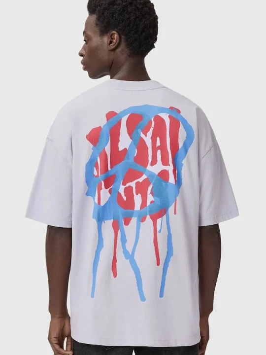 Zdjęcie produktu AllSaints t-shirt bawełniany fioletowy