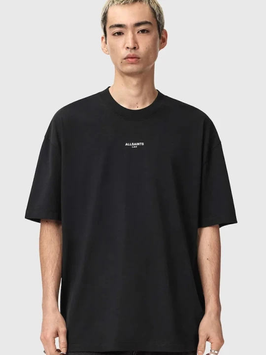 Zdjęcie produktu AllSaints t-shirt bawełniany MIKRO czarny
