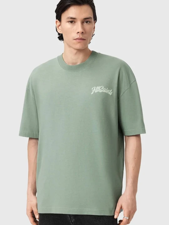 Zdjęcie produktu AllSaints t-shirt bawełniany ODYSSEY zielony