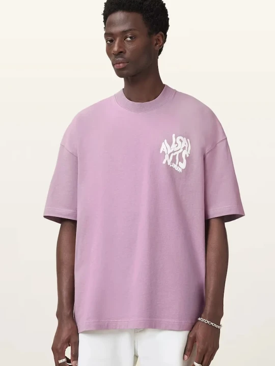 Zdjęcie produktu AllSaints t-shirt bawełniany ORLANDO fioletowy