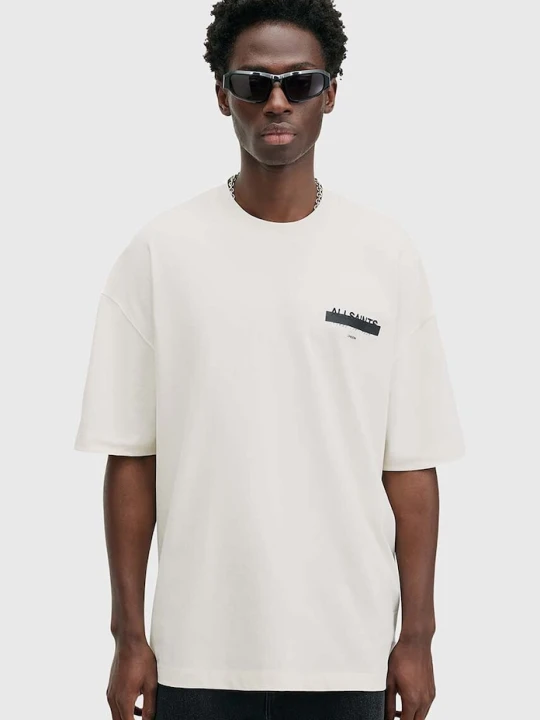 Zdjęcie produktu AllSaints t-shirt bawełniany REDACT SS CREW biały